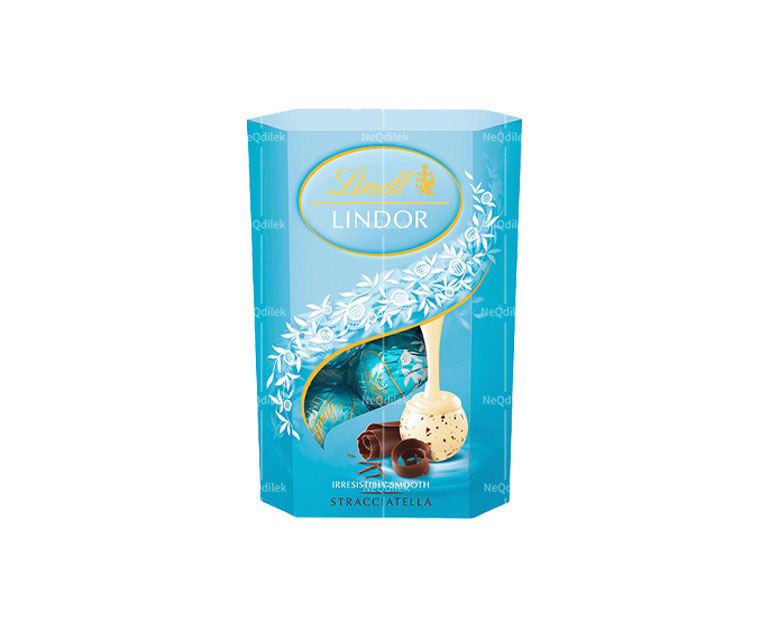 Lindt Lindor Barre de chocolat blanc avec un fourrage fondant - 100g